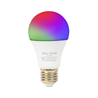 Žiarovka BLOW LED SMART WIFI CLA60 E27 10W/827 RGB+CW 850lm TUYA
