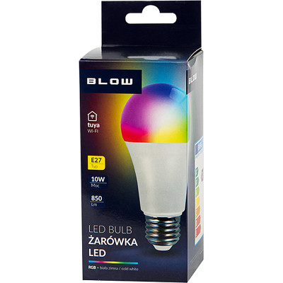 Žiarovka BLOW LED SMART WIFI CLA60 E27 10W/827 RGB+CW 850lm TUYA