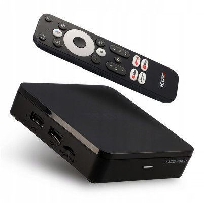 Prijímač Android smart TV BOX Google TV OPTICUM RED360 X100 PRO+
