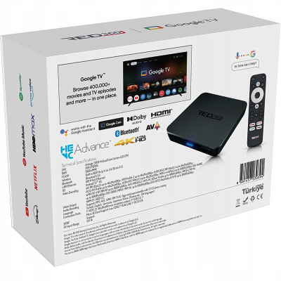 Prijímač Android smart TV BOX Google TV OPTICUM RED360 X100 PRO+