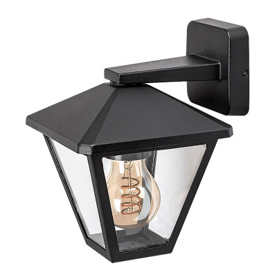 Vonkajšie nástenné svietidlo RABALUX 7147 Paravento E27 IP44 čierne