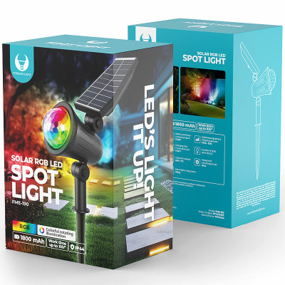 Lampa solárna RGB projektor SUNARI FOREVER FME-190