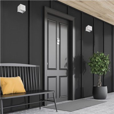 Vonkajšie nástenné svietidlo RABALUX 7397 SOLIN 1xG9 IP54 White