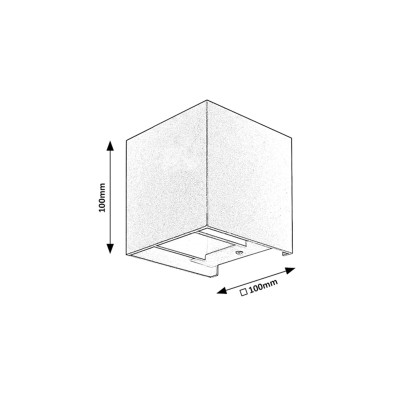 Vonkajšie nástenné svietidlo RABALUX 7396 SOLIN 1xG9 IP54 Black