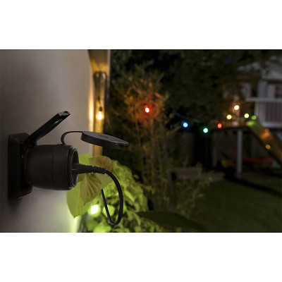 Zásuvka diaľkovo ovládaná LEDVANCE SMART+ ZIGBEE COMPACT OUTDOOR Plug EU Black 16A IP44 a merač spotreby (DY11)