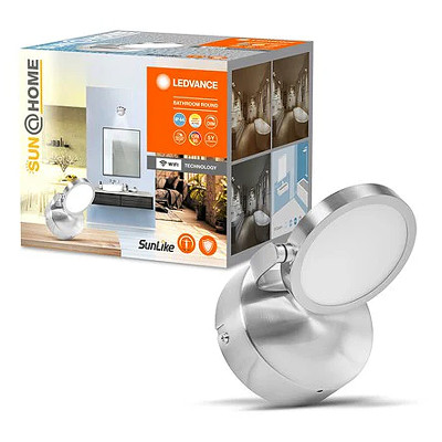 Kúpeľňové svietidlo LEDVANCE SUN@HOME BATHROOM ROUND 110mm 7,5W 22-5000K CCT WIFI IP44 DIM