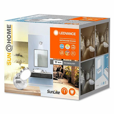 Kúpeľňové svietidlo LEDVANCE SUN@HOME BATHROOM ROUND 110mm 7,5W 22-5000K CCT WIFI IP44 DIM