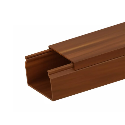 Žľab PVC 40x25 tmavé drevo