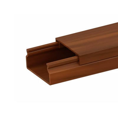 Žľab PVC 25x15 tmavé drevo