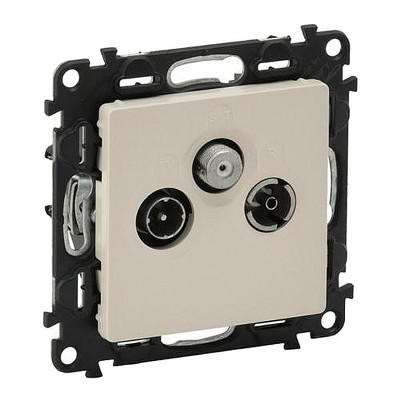Zásuvka TV+R+SAT hviezda 1,5dB LEGRAND VALENA LIFE 753252 béžová