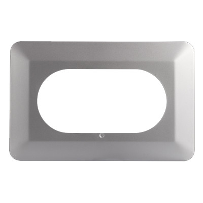 Kryt pod vypínač strieborný dvojitý ZAMEL OSX-220 SREBRNA
