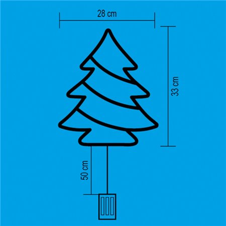 Dekorácia vianočná do oknastromček LED KID502B/WW