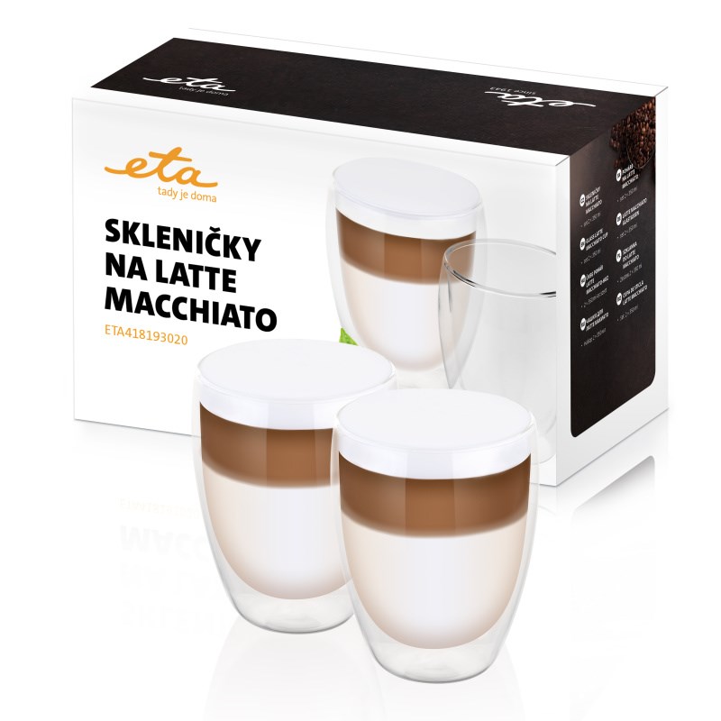 Šálky na macchiato ETA 4181 93020 2x350ml