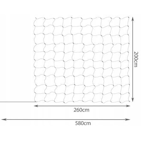 Vianočná súprava LED SIEŤ VS160/CW/P 160ks 2x2,6m studená biela IP44 8 programov