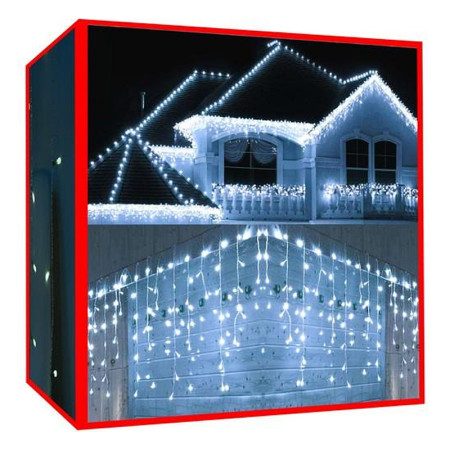 Vianočná súprava LED ZÁVES VZ300/CW/P 300ks 12x0,7m studená biela IP44 8 programov