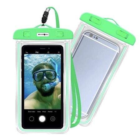 Púzdro na mobil vodotesné zelené PV02