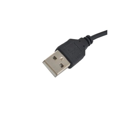 Ventilátor stolový na USB AK13BK čierny O13cm