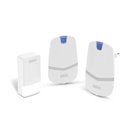 Zvonček bezdrôtový 230V 100m DELIGHT 55342WH-2 2xRING bez batérií