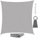 Plachta slnečná 360x360cm sivá PS-10186