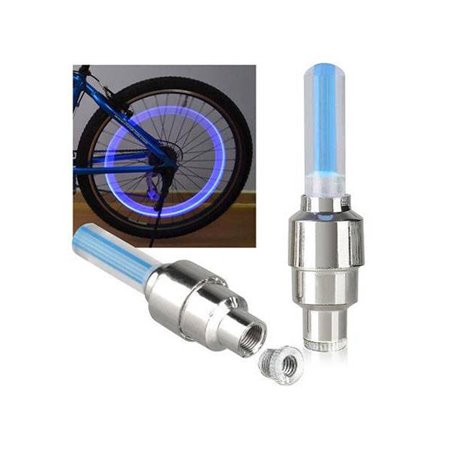 Svietidlo ventilky na bicykel modré (2ks)