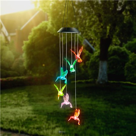 Lampa solárna závesné KOLIBRÍK LED RGB 78cm GARDEN OF EDEN 11740B 6ks