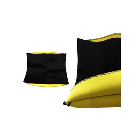 Pás neoprenový na chudnutie čierno-žltý veľkosť XL 35,5x25cm