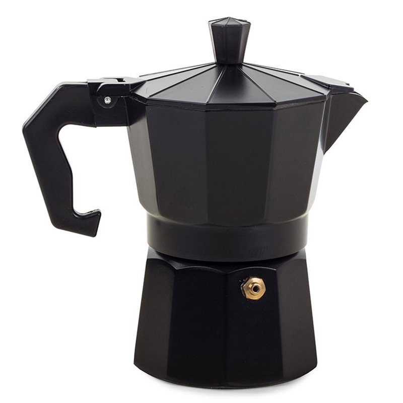 Kanvica Moka 3 kávy 150ml hliník čierny