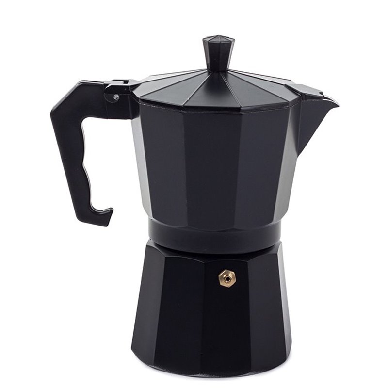 Kanvica Moka 6 káv 300ml hliník čierny