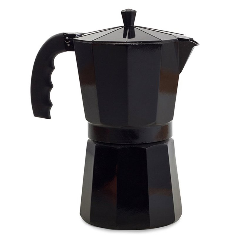 Kanvica Moka 12 káv 600ml hliník čierny