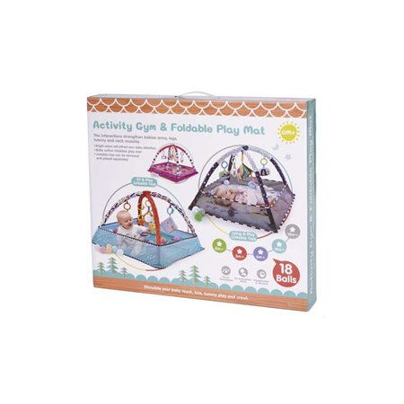 Deka na zem pre deti Activity GYM & FOLDABLE PLAY MAT FC042