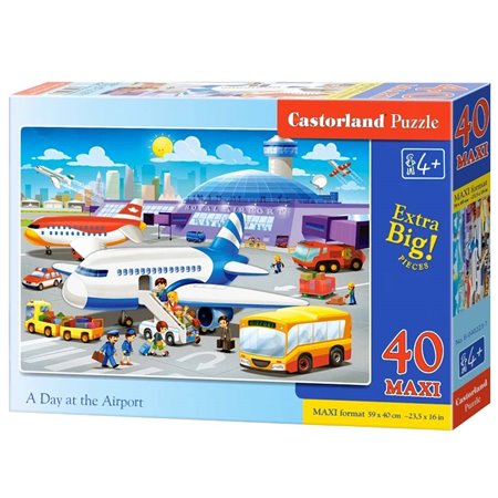 Castorland PUZZLE 40ks A Day at the Airport 4+ Extra Big Pieces