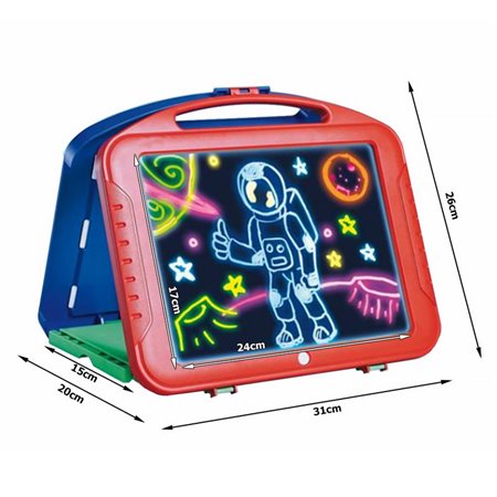 Tabuľa na kreslenie pre deti Neon LED MAGIC SKETCHPAD