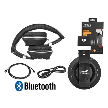 Slúchadlá BLUETOOTH na uši MIZZO čierne