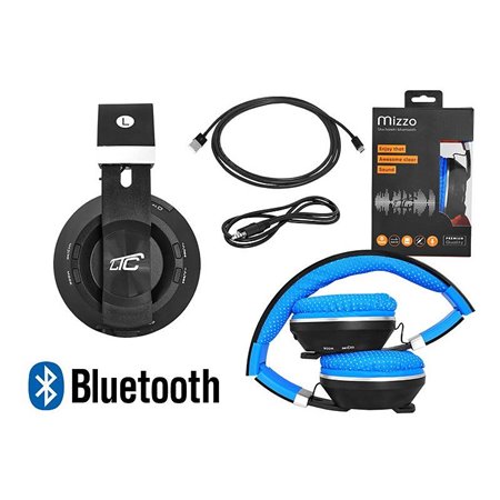 Sluchadlá BLUETOOTH na uši MIZZO modré