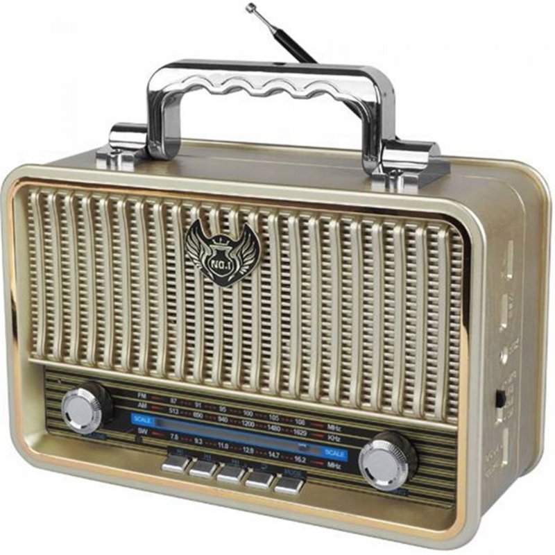 Rádio prenosné KEMAI MD-1908BT GOLD retro