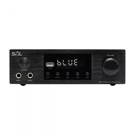 Zosilňovač audio SAL BTA250 2x50W FM,USB,BT,AUX