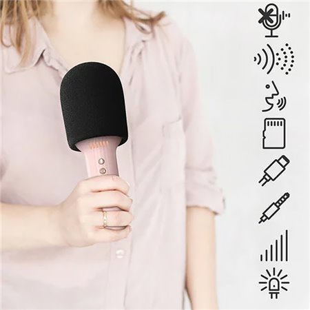Mikrofón ručný FOREVER BMS-500 PINK Karaoke