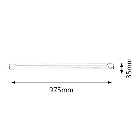 Svietidlo lineárne BV30W 100cm T8 RABALUX 2304