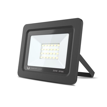 Reflektor LED 20W 6000K čierny FOREVER IP65 PR2