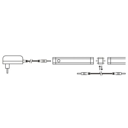 Svietidlo lineárne LED 2x5W 4100K SOLIGHT WO216