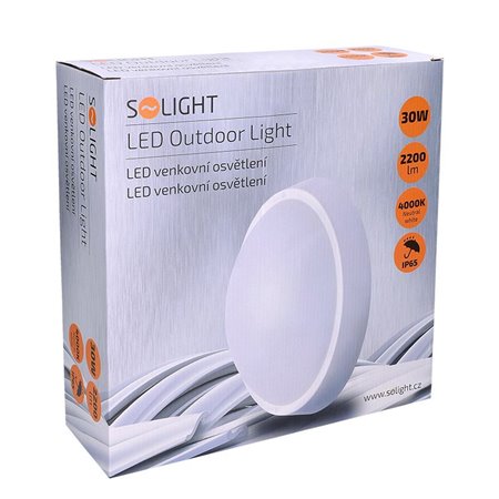 Stropnica LED IP65 30w 4000K okrúhla WO739