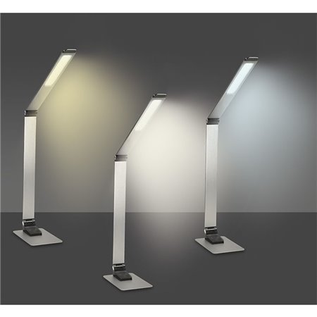 Lampa stolová LED 11W 3-6000K strieborná SOLIGHT WO51-S