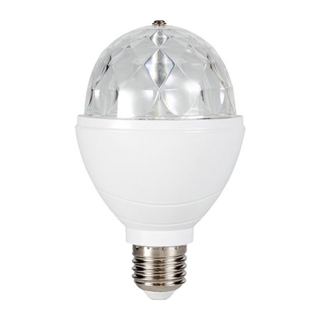 Žiarovka s disko lampou LED E27 3W/RGB DL4/27