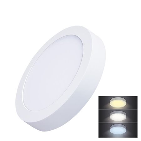 Panel LED prisadený 18W 3-6000K okrú SOLIGHT WD172 CCT