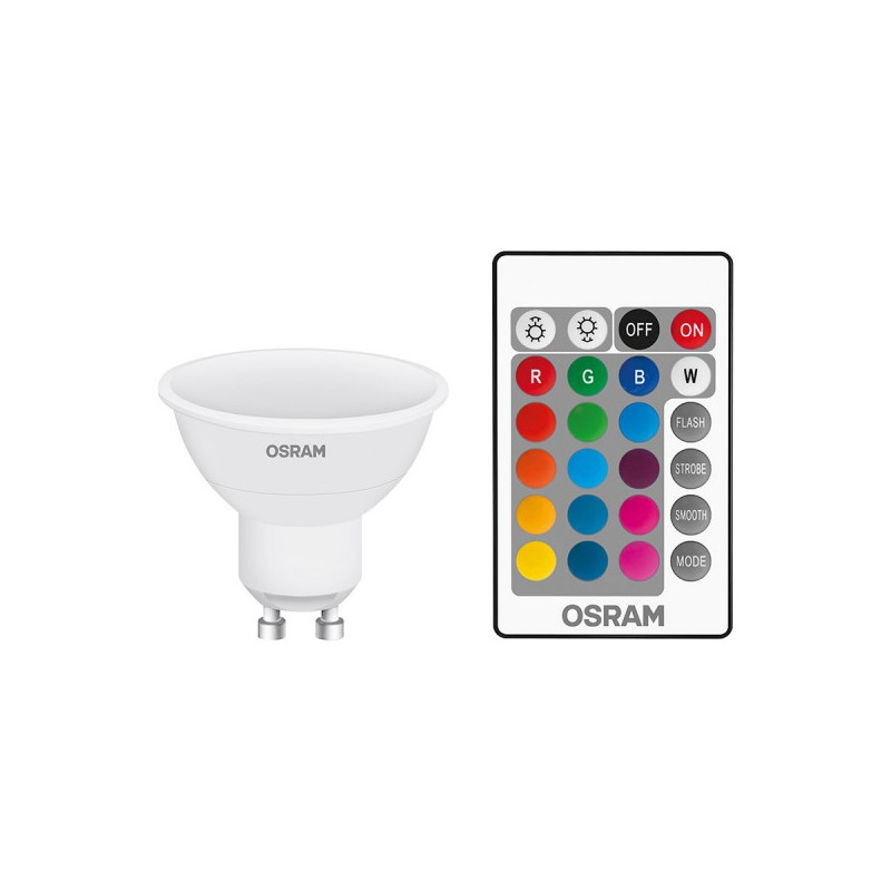 Žiarovka OSRAM LED SPR1625REM GU10 4,2W/827 RGB+WW+DO