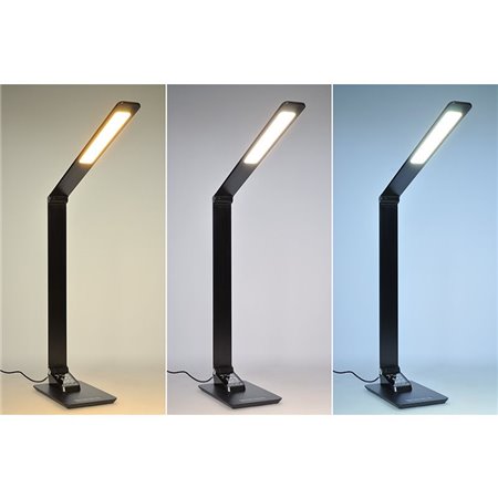 Lampa stolová LED 8W 3-6000K čierna SOLIGHT WO59-B