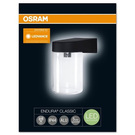 Svietidlo LEDVANCE ENDURA CLASSIC BOLD E27 BK nástenné