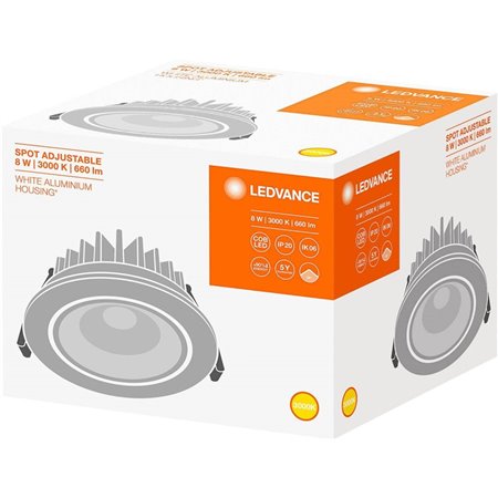 Svietidlo LEDVANCE SPOT LED ADJUST 8W/3000K 230V IP20 podhľadové