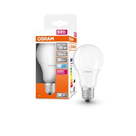 Žiarovka OSRAM LED SCLA65 E27 9W/840 12-36V AC/DC