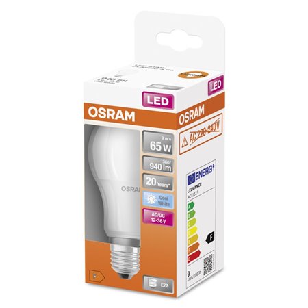 Žiarovka OSRAM LED SCLA65 E27 9W/840 12-36V AC/DC